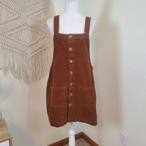 Blue Spice Brown Button-Front Dress